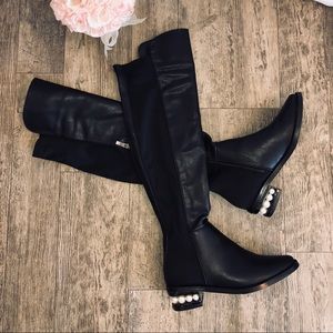 catherine malandrino over the knee boots pearl